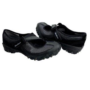 SKECHERS Sassies Mary Jane Comfort Sneaker 21111 Black with silver Size 7-1/2